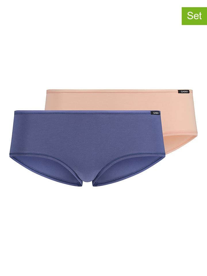 

Skiny Комплект из 2 трусиков сине-бежевого цвета
