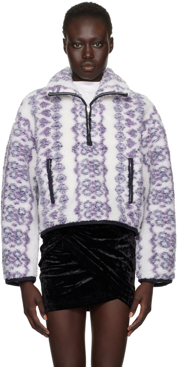 

Куртка Marie цвета «Off-White & Purple» Isabel Marant Etoile