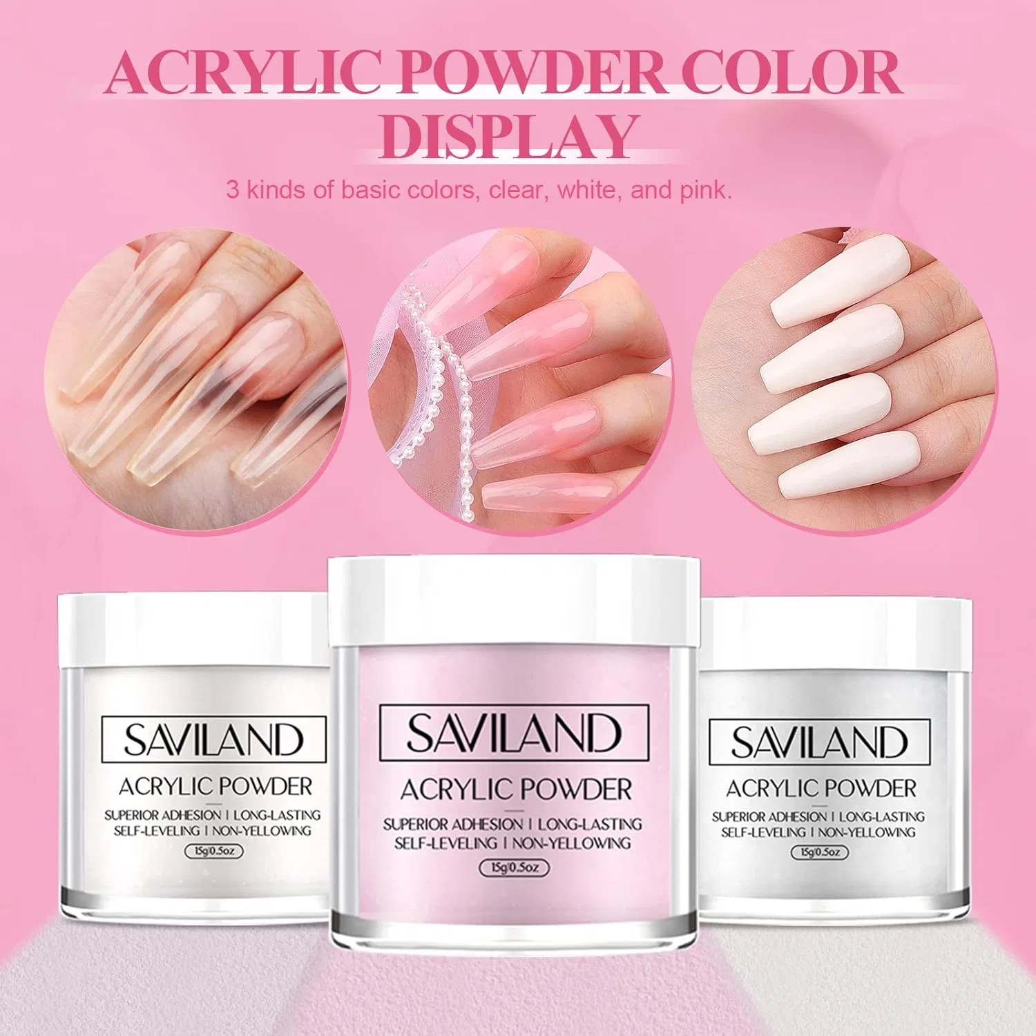 Набор для акрилового маникюра Saviland с фрезером Saviland, 1-Acrylic Nail Set — фото 3