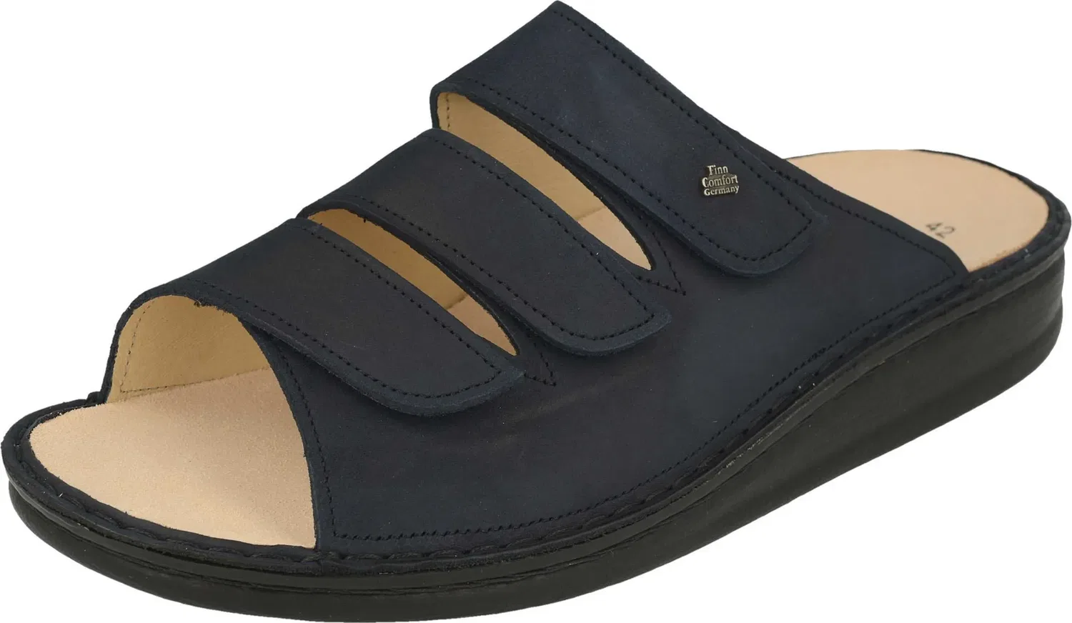 Домашние тапочки из натуральной кожи, Finn Comfort, синий