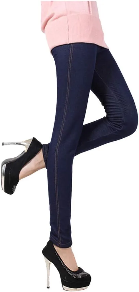 

Женские зимние джинсы с флисовой подкладкой, Slim Fit, утепленные