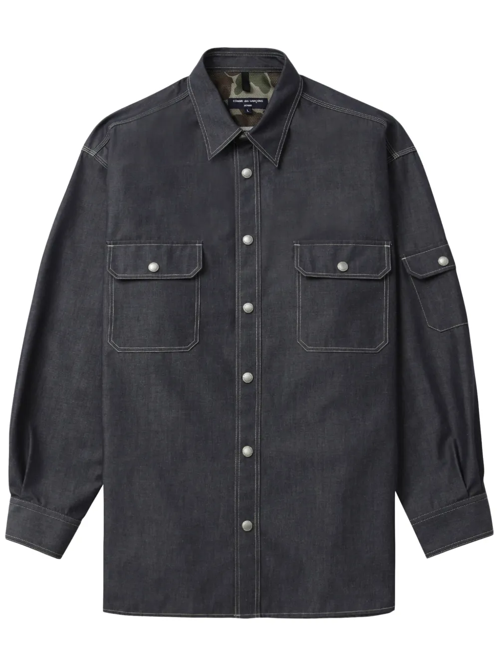 

Джинсовая рубашка Comme des Garçons Homme, синий