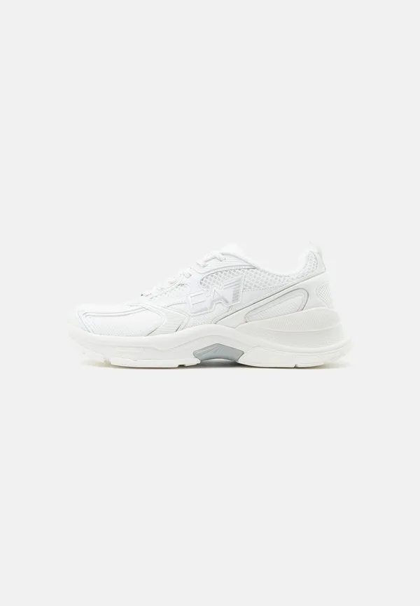 Кроссовки predator, тройные белые/серебристые Ea7 Emporio Armani, Triple White/Silver-Coloured