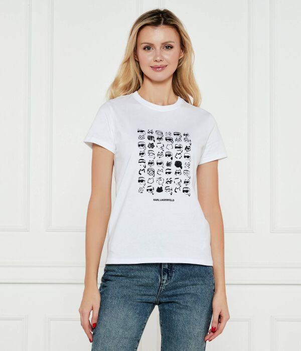 

Футболка с сезонным логотипом Ikon Regular fit Karl Lagerfeld, белый