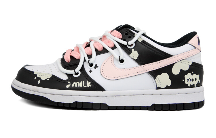 

Кроссовки Nike Dunk Skateboard Shoes Women's Low-Top Black White, черный