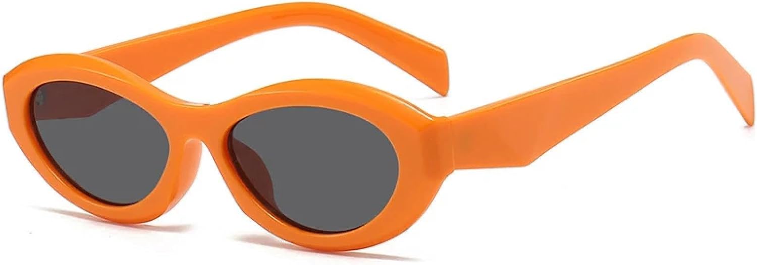 

Женские солнцезащитные очки в маленькой оправе «кошачий глаз», модные, конфетного цвета, с зеркальными линзами, классические, для активного отдыха, с защитой от УФ-излучения UV400 TVTBBVV, Orange