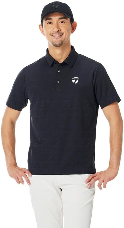 

Поло TaylorMade Script Jacquard S/S, черный