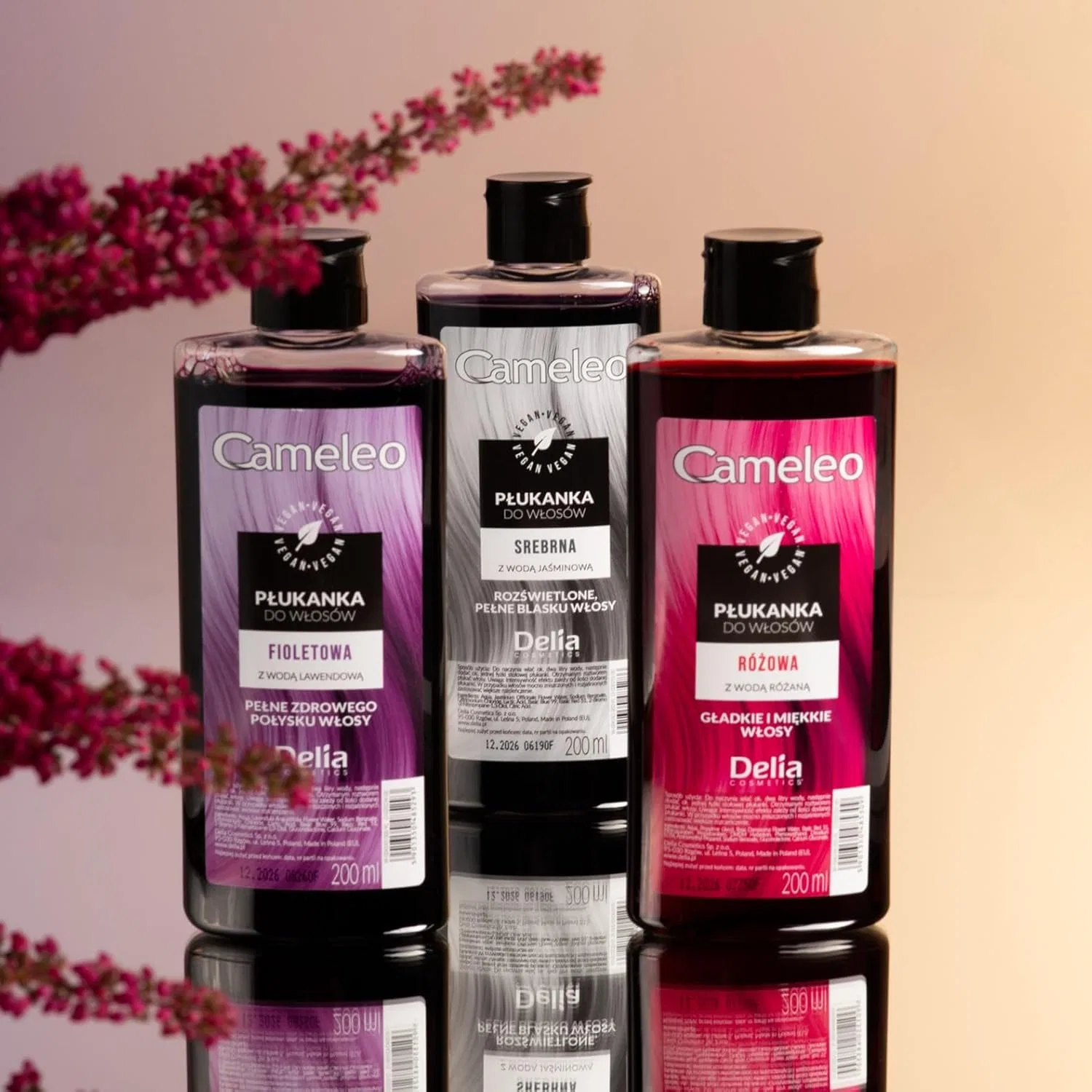Розовый тонер для волос Cameleo с розовой водой Cameleo, New Version - Pink — фото 4
