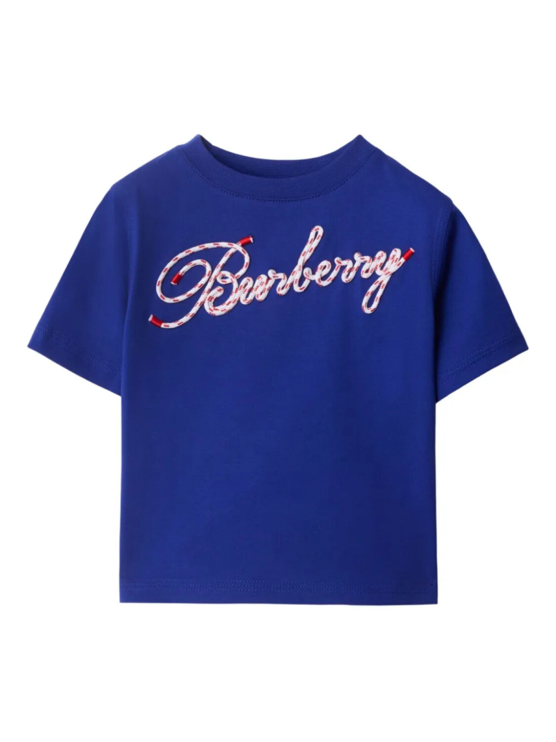 

Футболка с логотипом Burberry Kids, синий