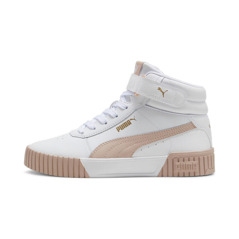Кроссовки Carina 2.0 Mid Женские PUMA White Rose Quartz Gold Pink — фото 3
