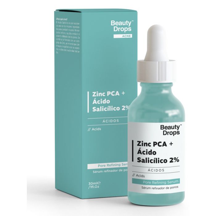 

Набор косметики Serum Refinador de Poros Zinc PCA + Ácido Salicílico 2% Beauty Drops, 30 ml