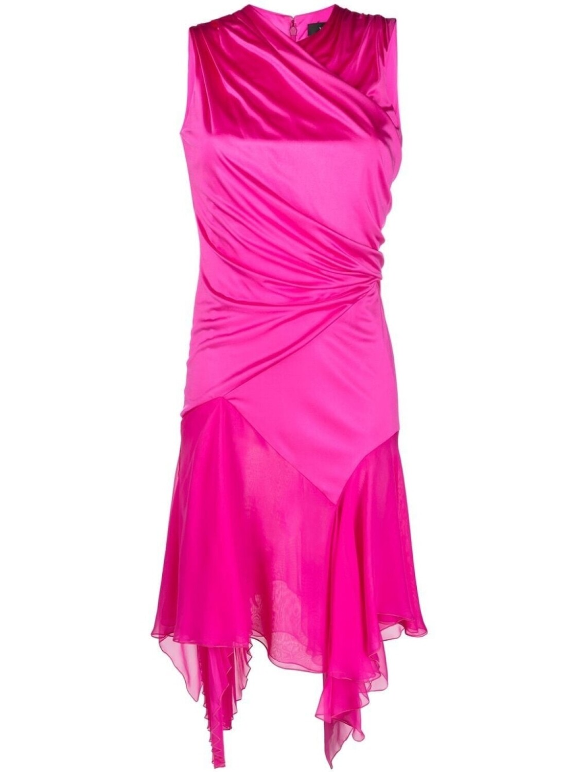 

Versace asymmetric gathered dress, розовый