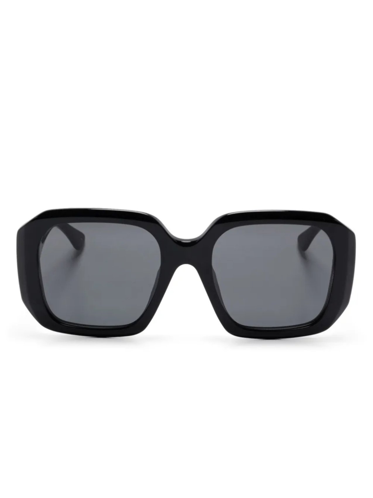 

Chloé Eyewear солнцезащитные очки в массивной оправе, черный