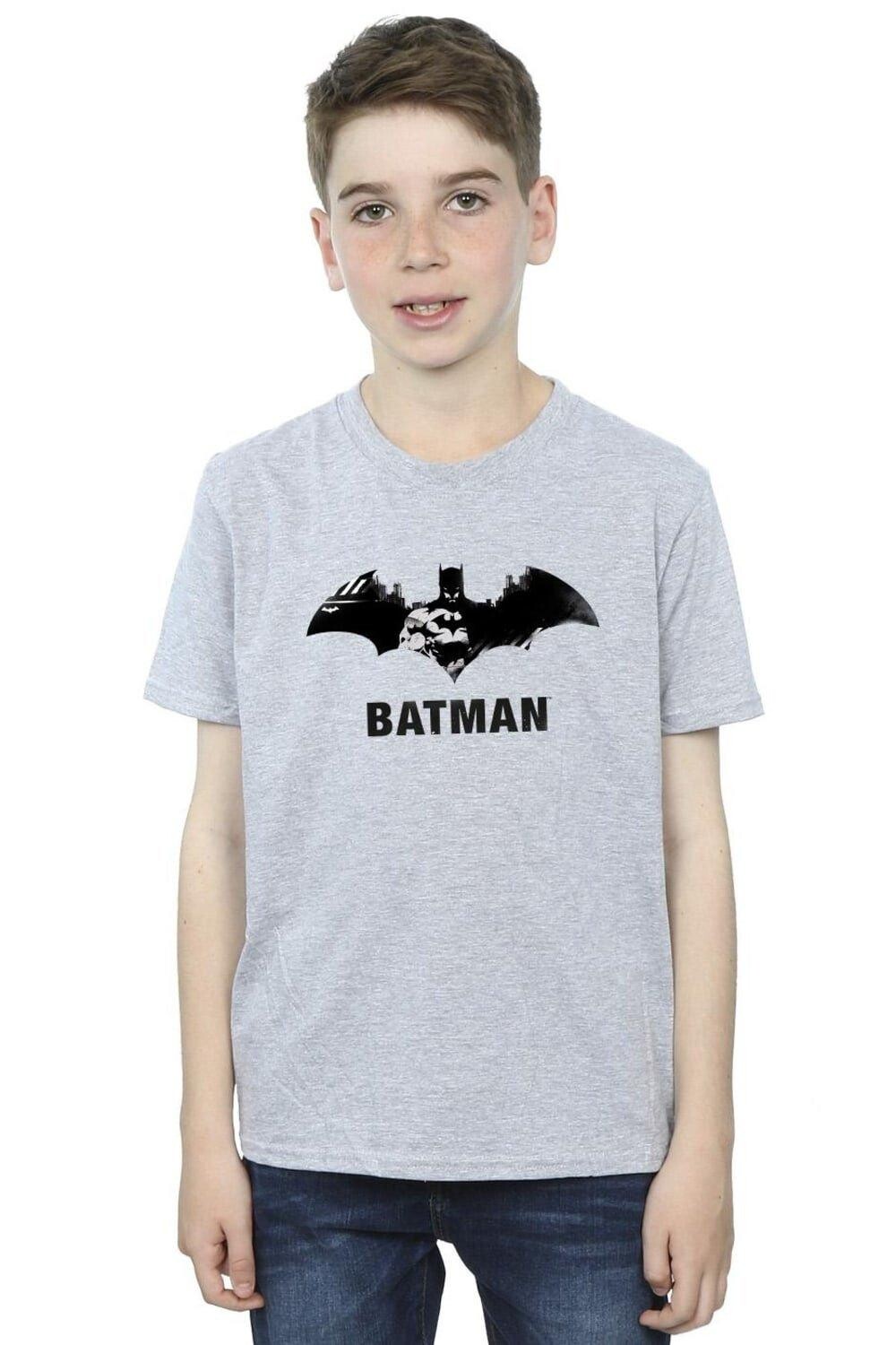 

Черная футболка с логотипом Batman Stare DC Comics, серый, Черный, Черная футболка с логотипом Batman Stare DC Comics, серый