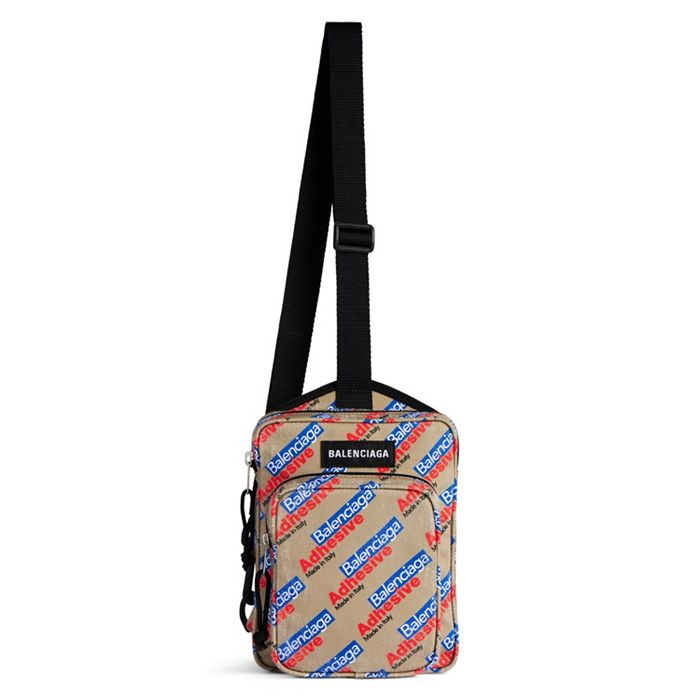

Сумка-мессенджер Explorer Crossbody Balenciaga, коричневый/бежевый
