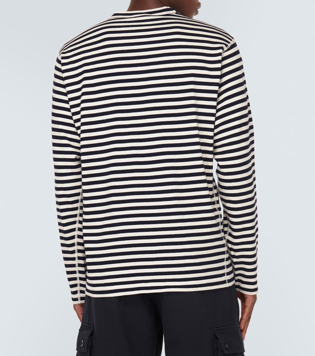Футболка Dolce & Gabbana Striped, черный/белый — фото 4