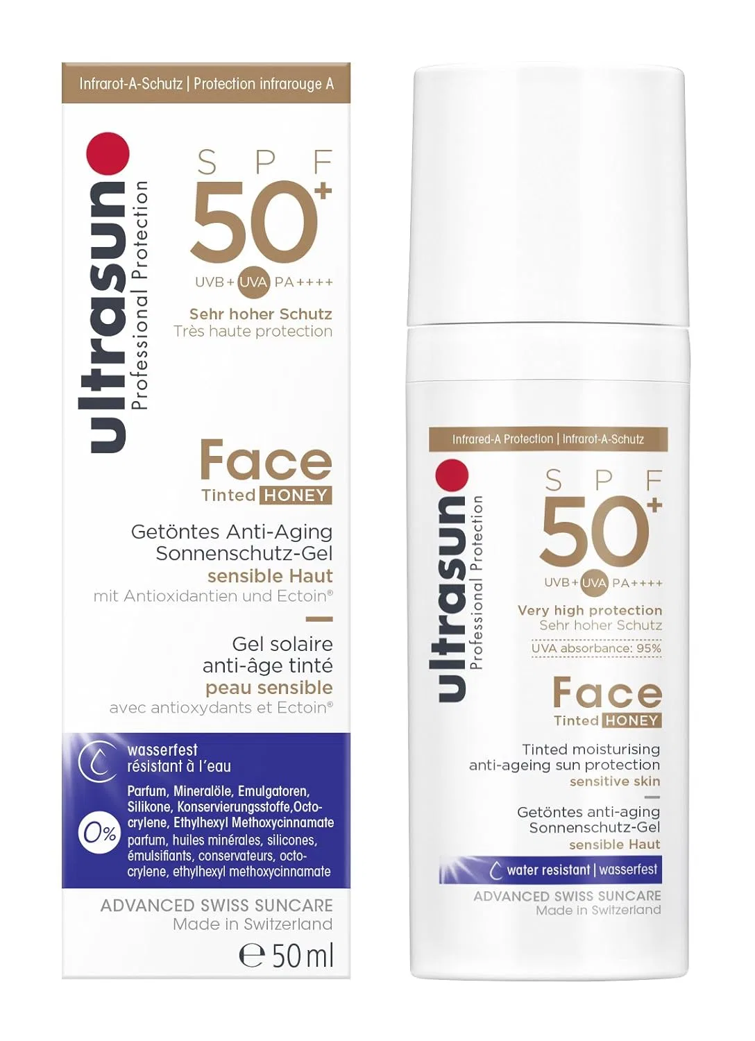 Тонирующий солнцезащитный крем для лица «Face Tinted SPF50+ Honey» от Ultrasun Ultrasun