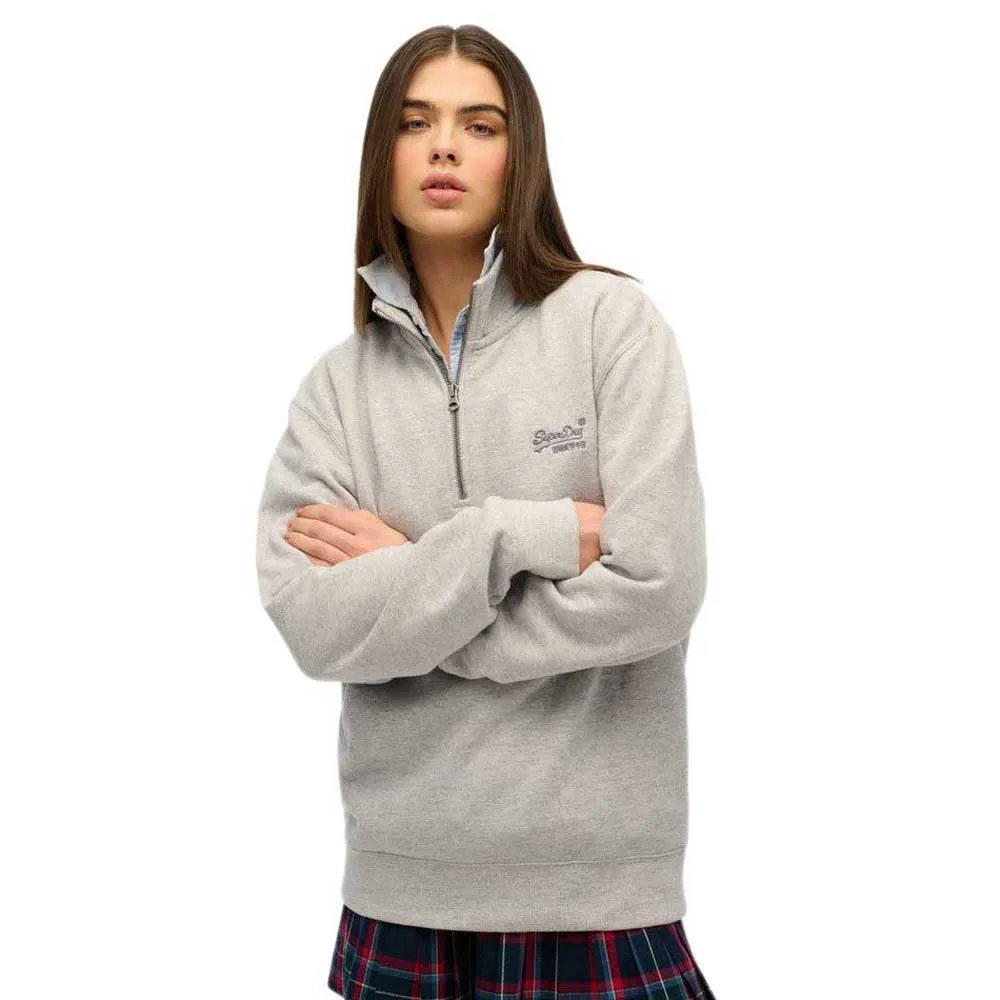 

Свитер Superdry Essential Logo Henley, серый