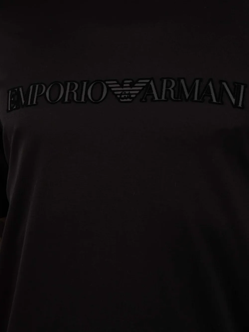 Футболка с тисненым логотипом EMPORIO ARMANI, черный — фото 4