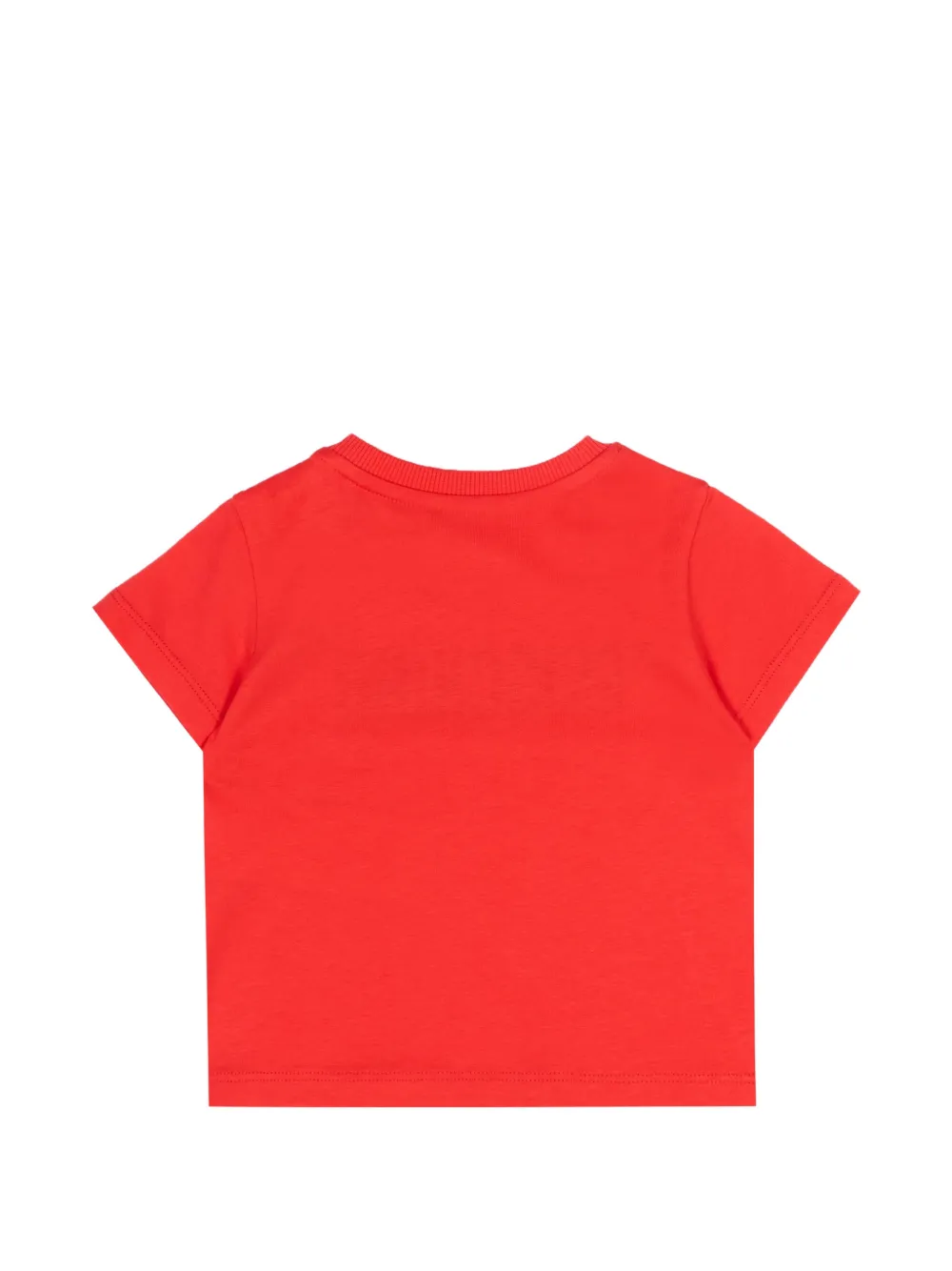 Футболка с короткими рукавами и логотипом Moschino Kids, красный — фото 2