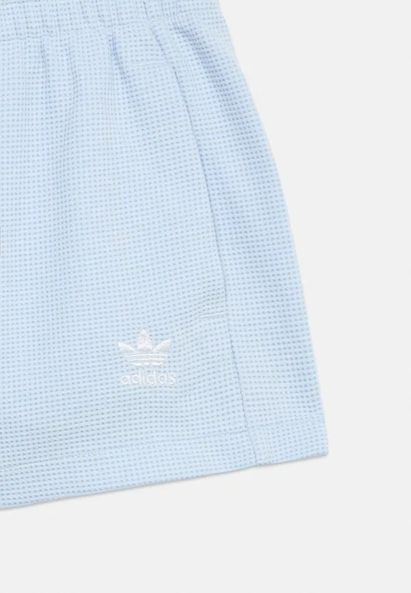 Свободные короткие спортивные штаны с высокой талией для подростков Adidas Originals, Crystal Sky — фото 4