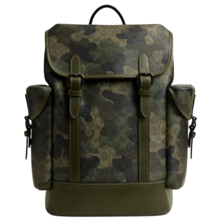 

Хитч искусственная кожа с коровьей кожей рюкзак Large мужской камуфляж COACH, Set (Bag+Dust Bag)