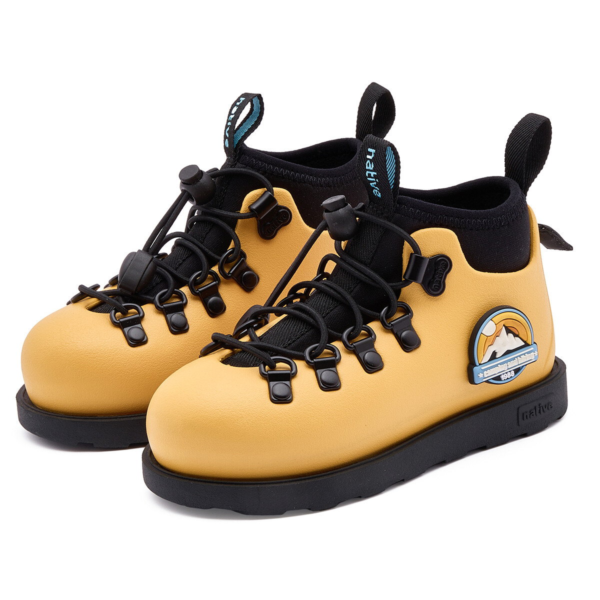 Fitzsimmons Kids Boots Kids Желтый | Значок Mountain Peak | Черный Native Shoes, желтый — фото 2