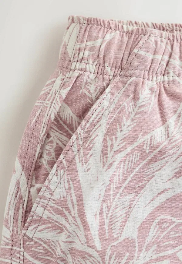 Шорты Next, Leaf Print Pink — фото 3