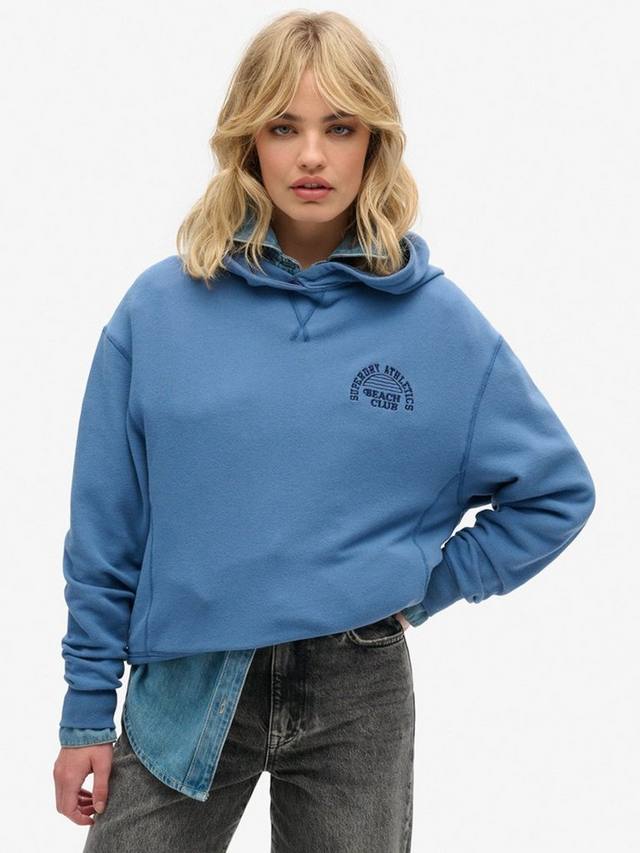 

Спортивная незаменимая толстовка с капюшоном Superdry, цвет Wedgewood Blue