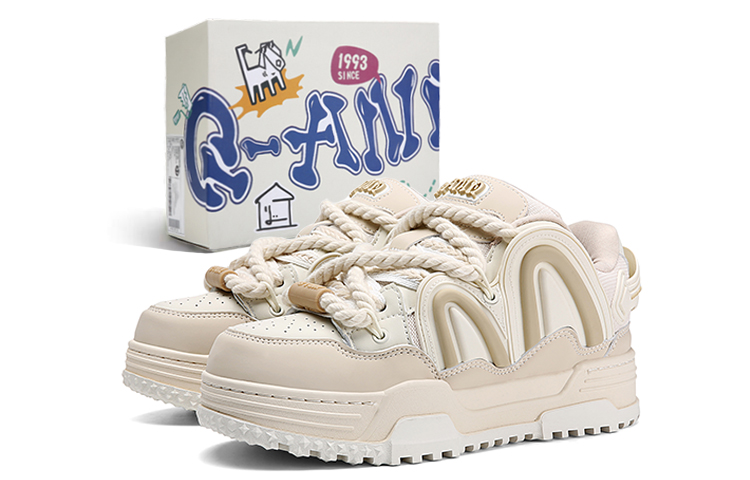 

Q-AND Кроссовки для скейтбординга унисекс Swag - Свежий вид бежевый, цвет Fresh Look Beige
