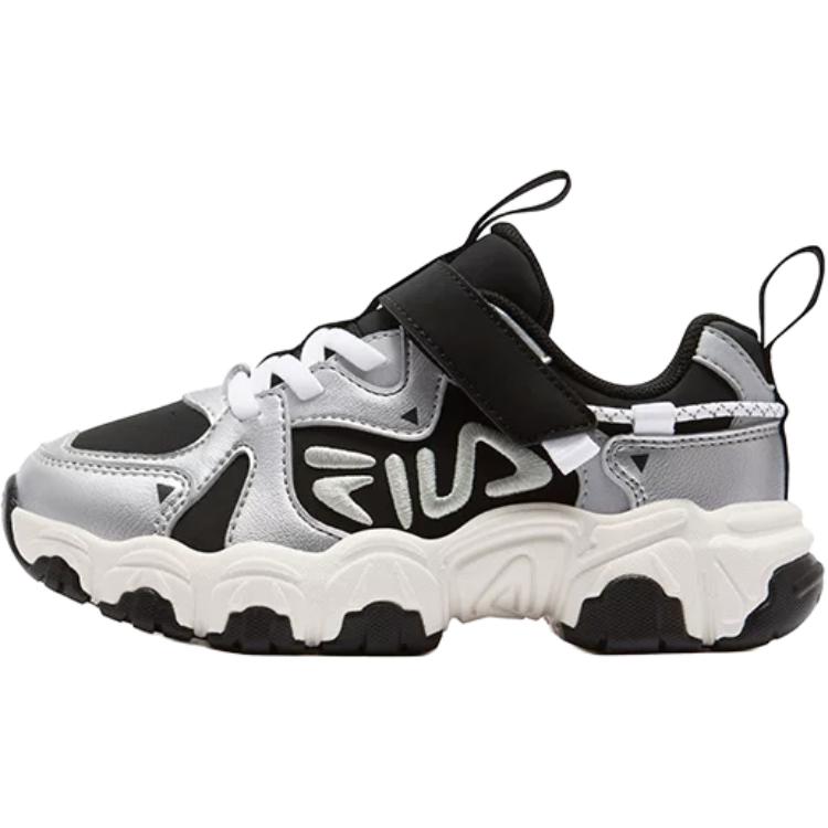 

Детские противоскользящие низкие беговые кроссовки Kids' FILA KIDS, черный/серебристый
