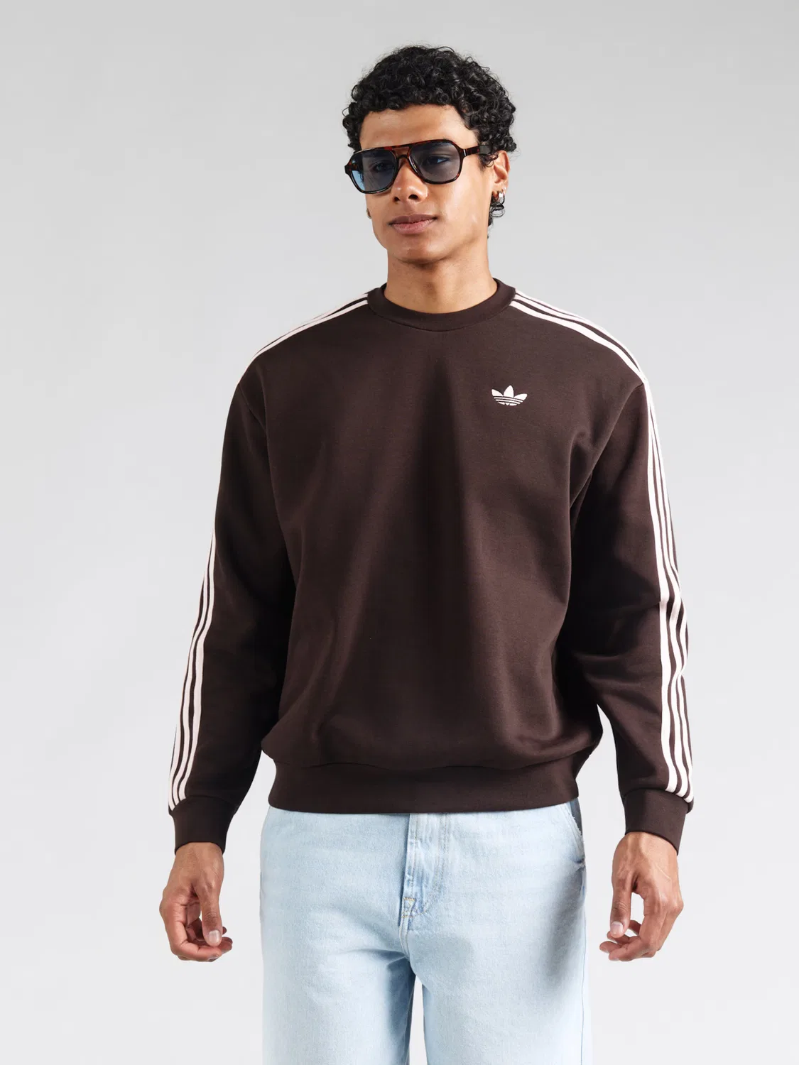 Толстовка Adidas Originals, коричневый — фото 4