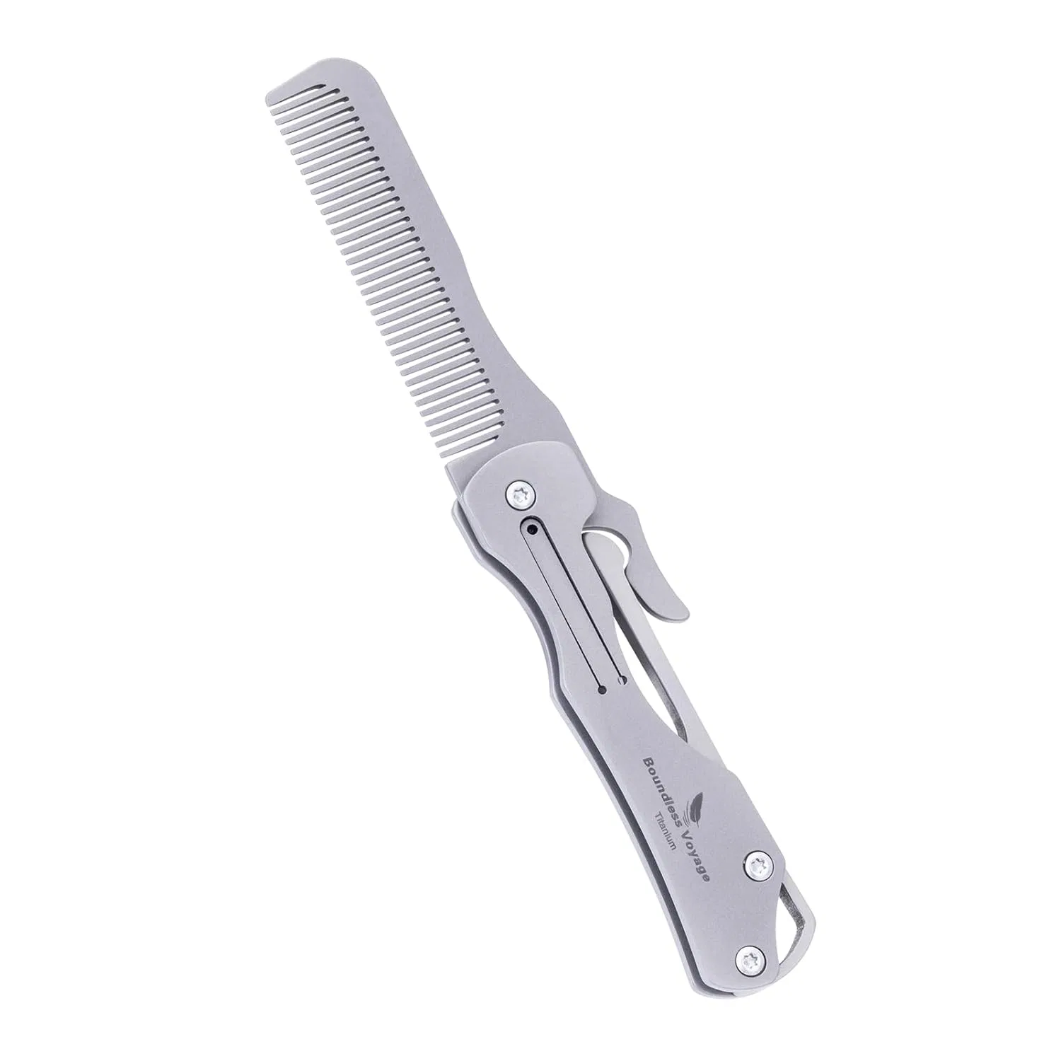Складная карманная расческа для бороды и усов от Boundless Voyage Boundless Voyage, Ti9011O