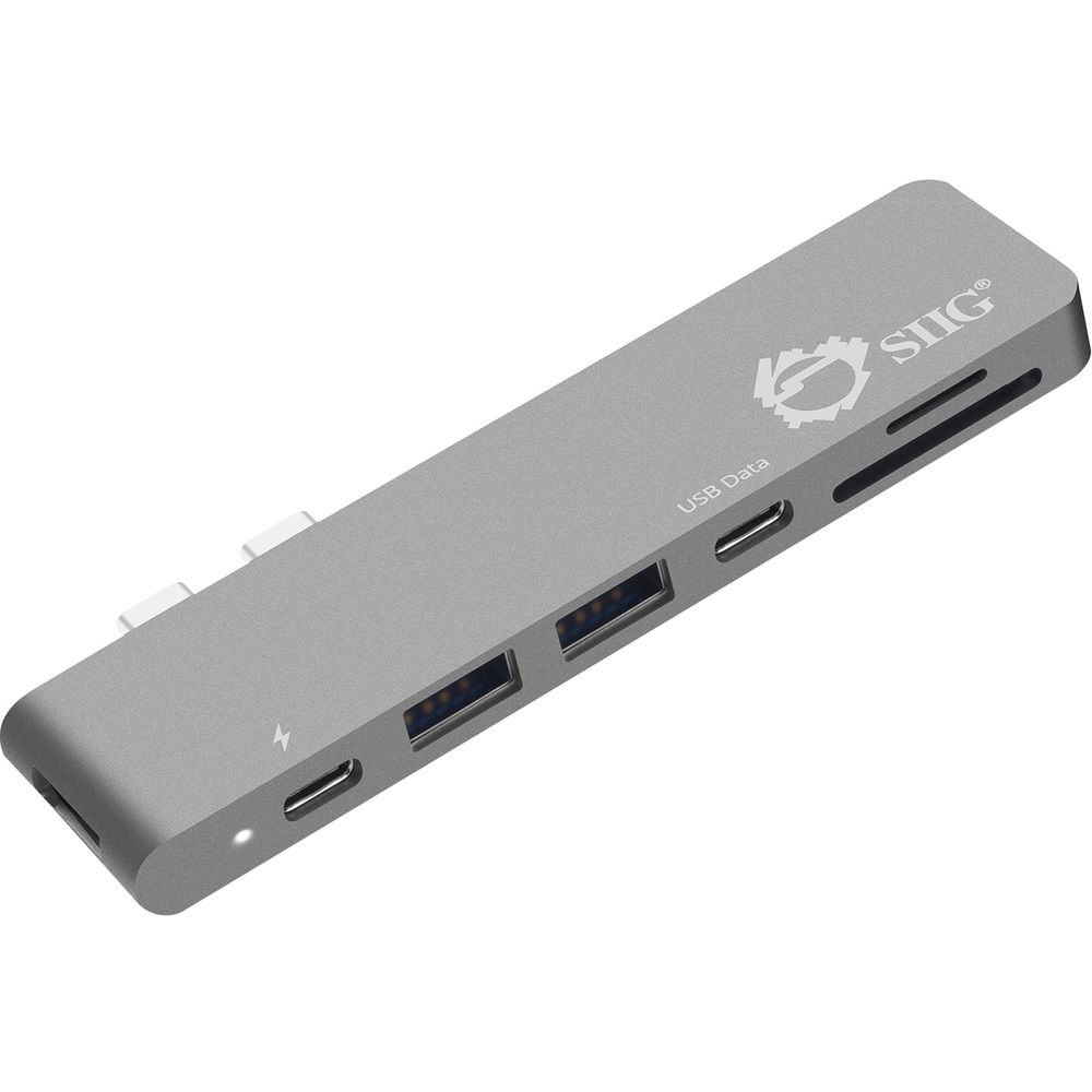 

Док-станция SIIG Dual USB Type-C Hub with HDMI, Card Reader, and