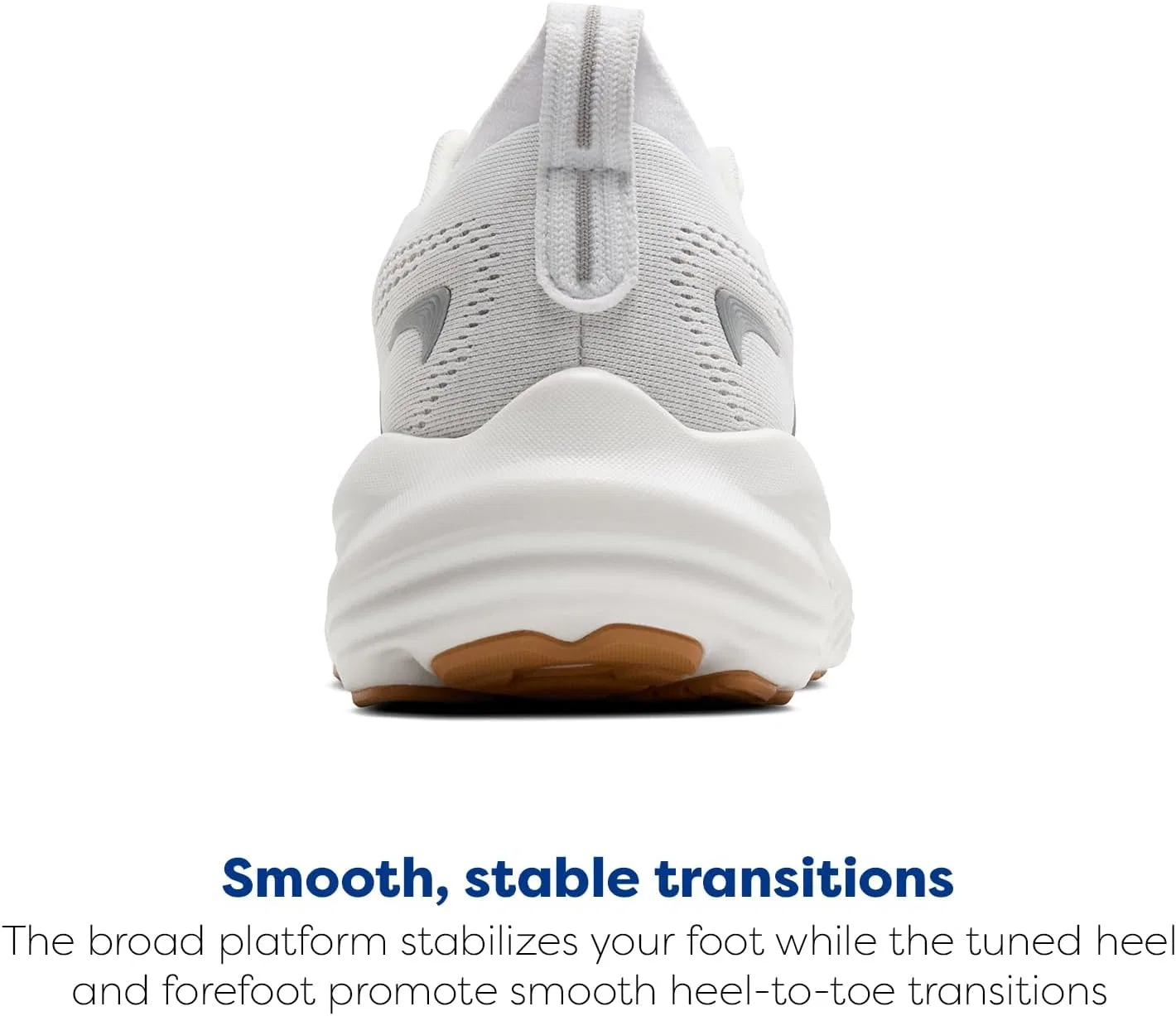 Мужские беговые кроссовки Brooks Glycerin 22 нейтрального цвета, White Grey Black — фото 3