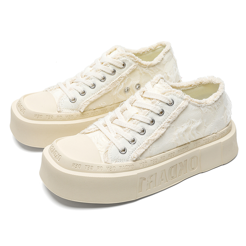 

KUNGFUDEER Низкие скейтерские кроссовки унисекс белые, цвет White