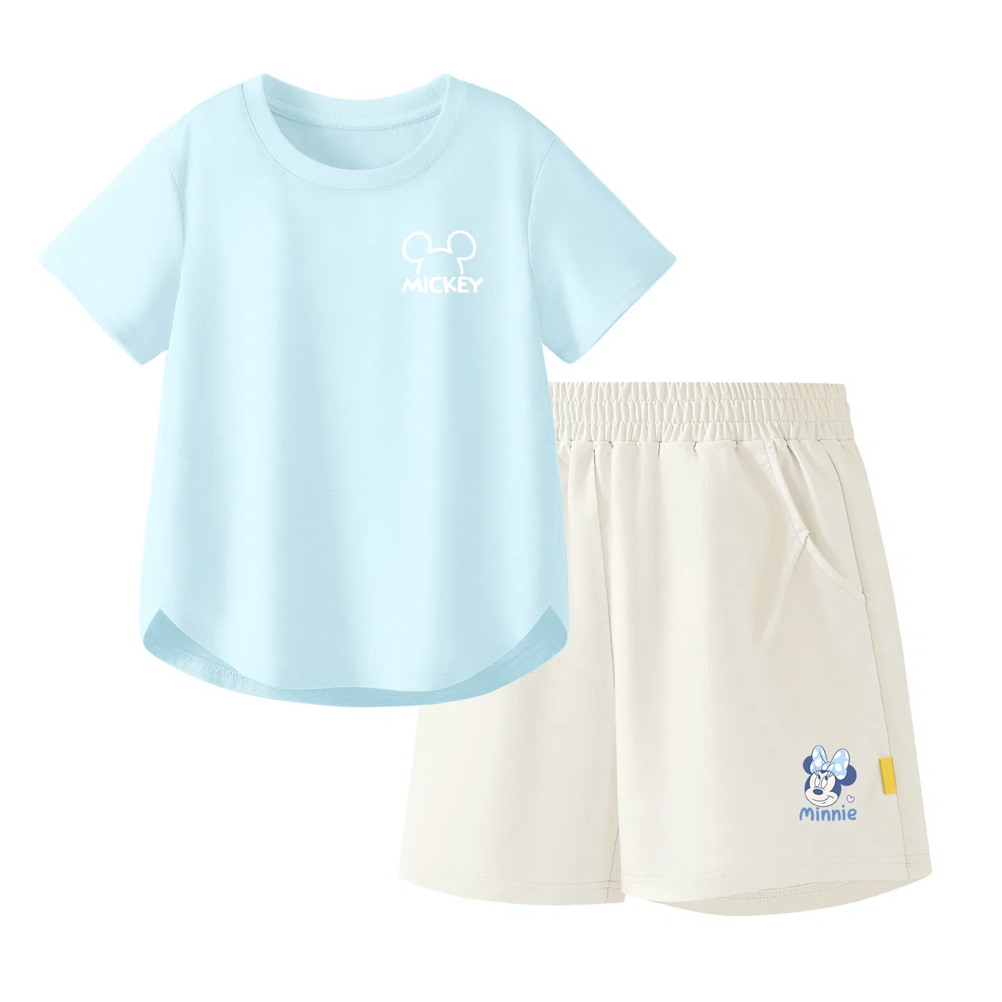 Детский спортивный костюм Casual Sportswear 2 Piece Set Disney, Thick Board Di Line K Light Cloud Blue+DiL Charming K_Bottom Right Mist White