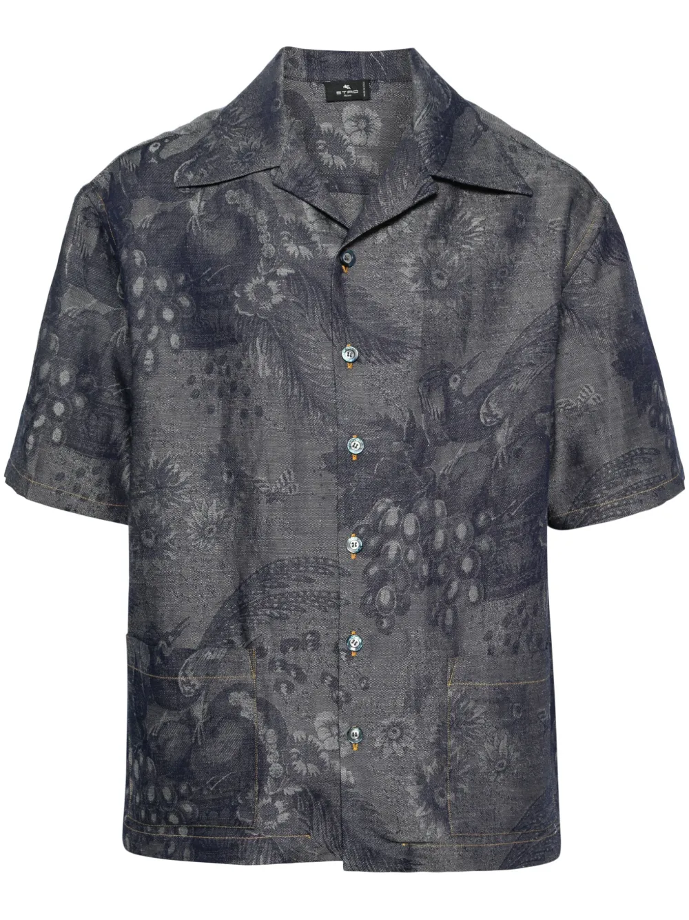 

Жаккардовая рубашка с узором ETRO, синий