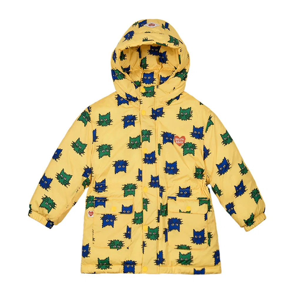 Детская парка с капюшоном Two Color Cat Face All-Over от Belita&Boys
