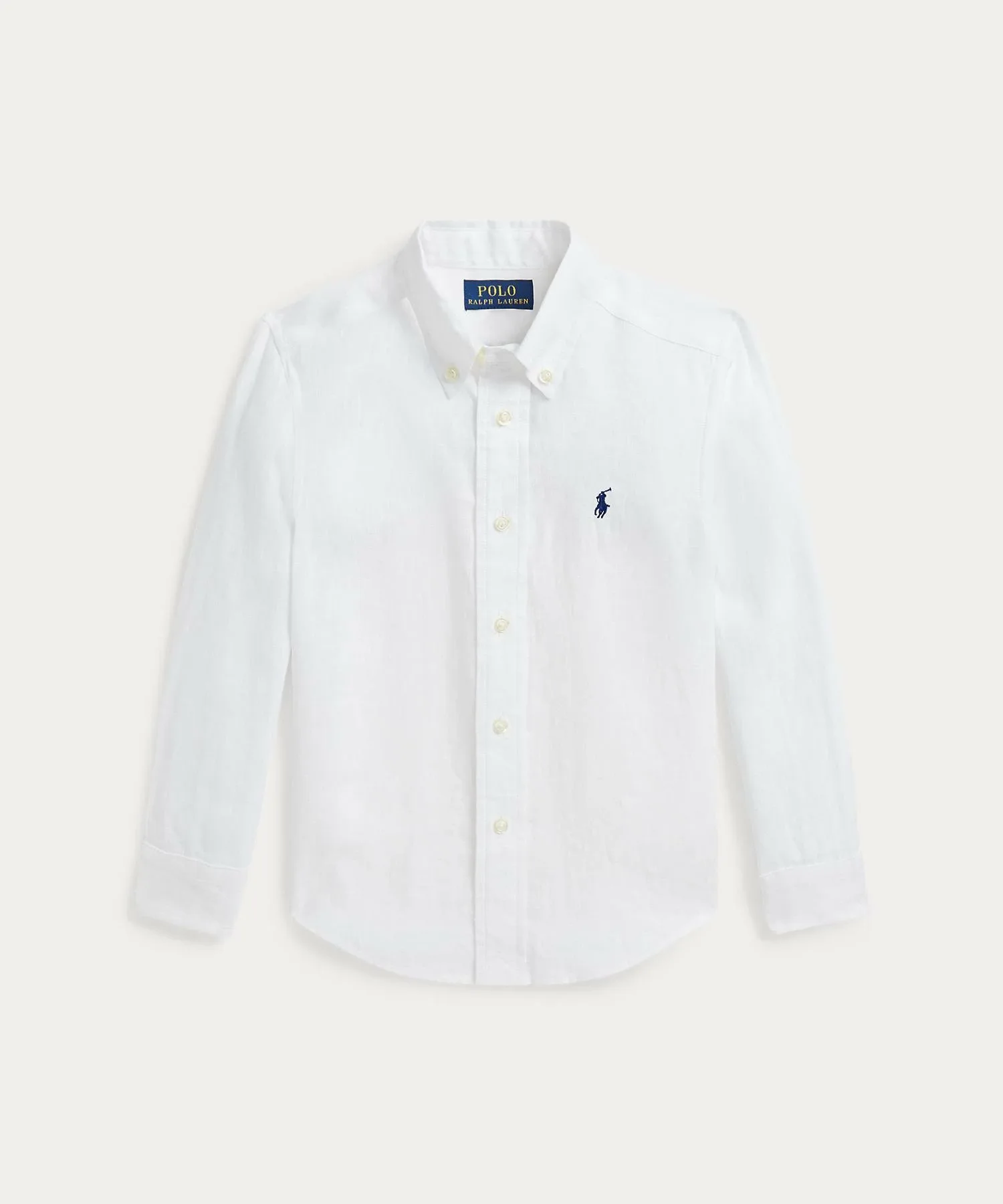 (Для мальчиков 2-7 лет) Льняная рубашка Polo Ralph Lauren, 100 White