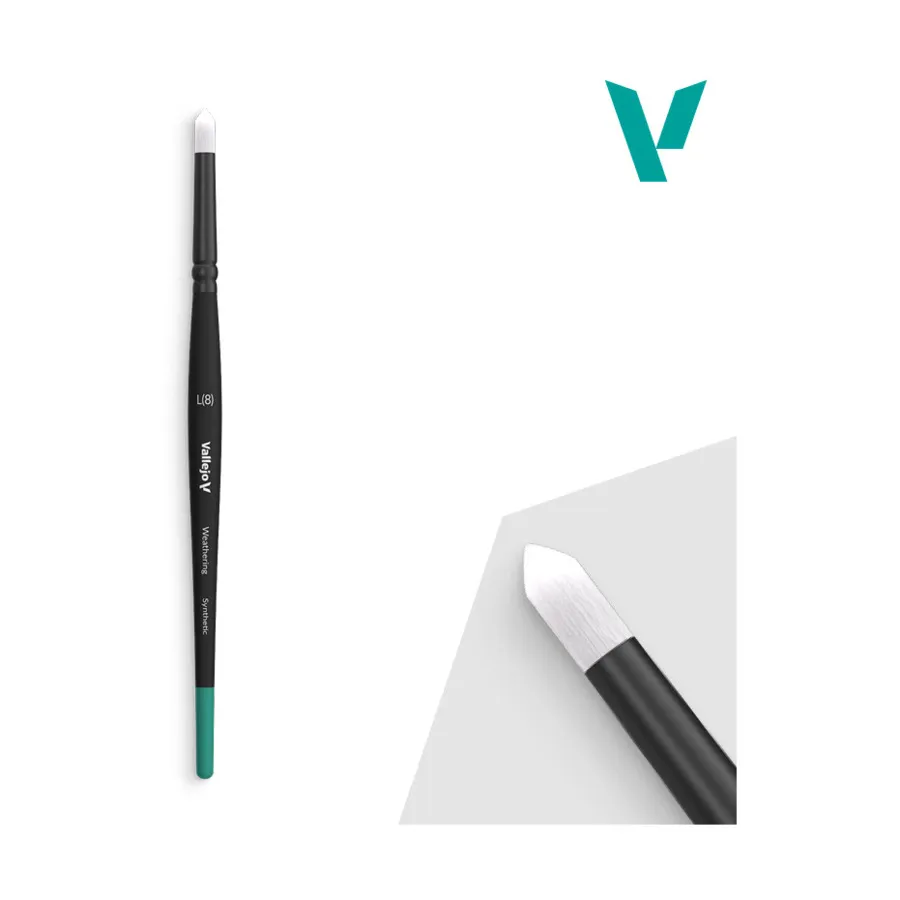 

Weathering Round Synthetic (большой), Paint Brushes - Round Handle (Vallejo)