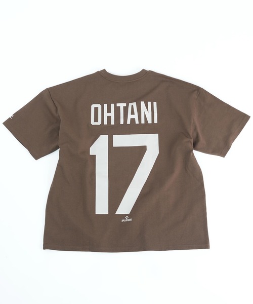 

Футболка с коротким рукавом, MLB, бренд Fanatics, модель Shohei Ohtani Dodgers, коричневый