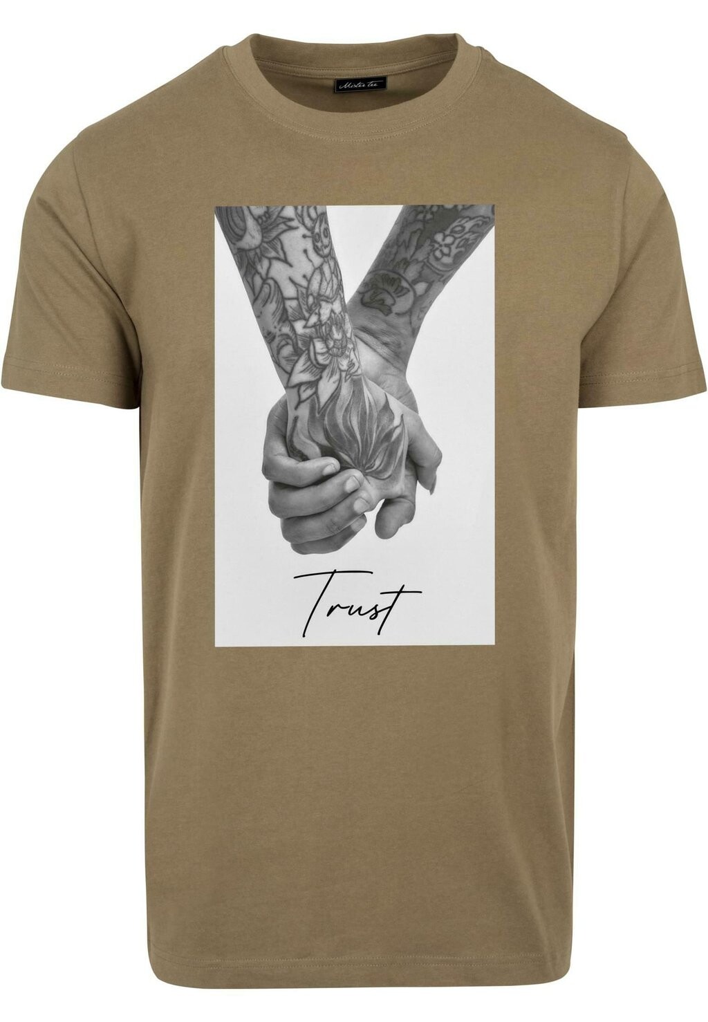 

Футболка с принтом TRUST Mister Tee, оливковый, Зеленый, Футболка с принтом TRUST Mister Tee, оливковый