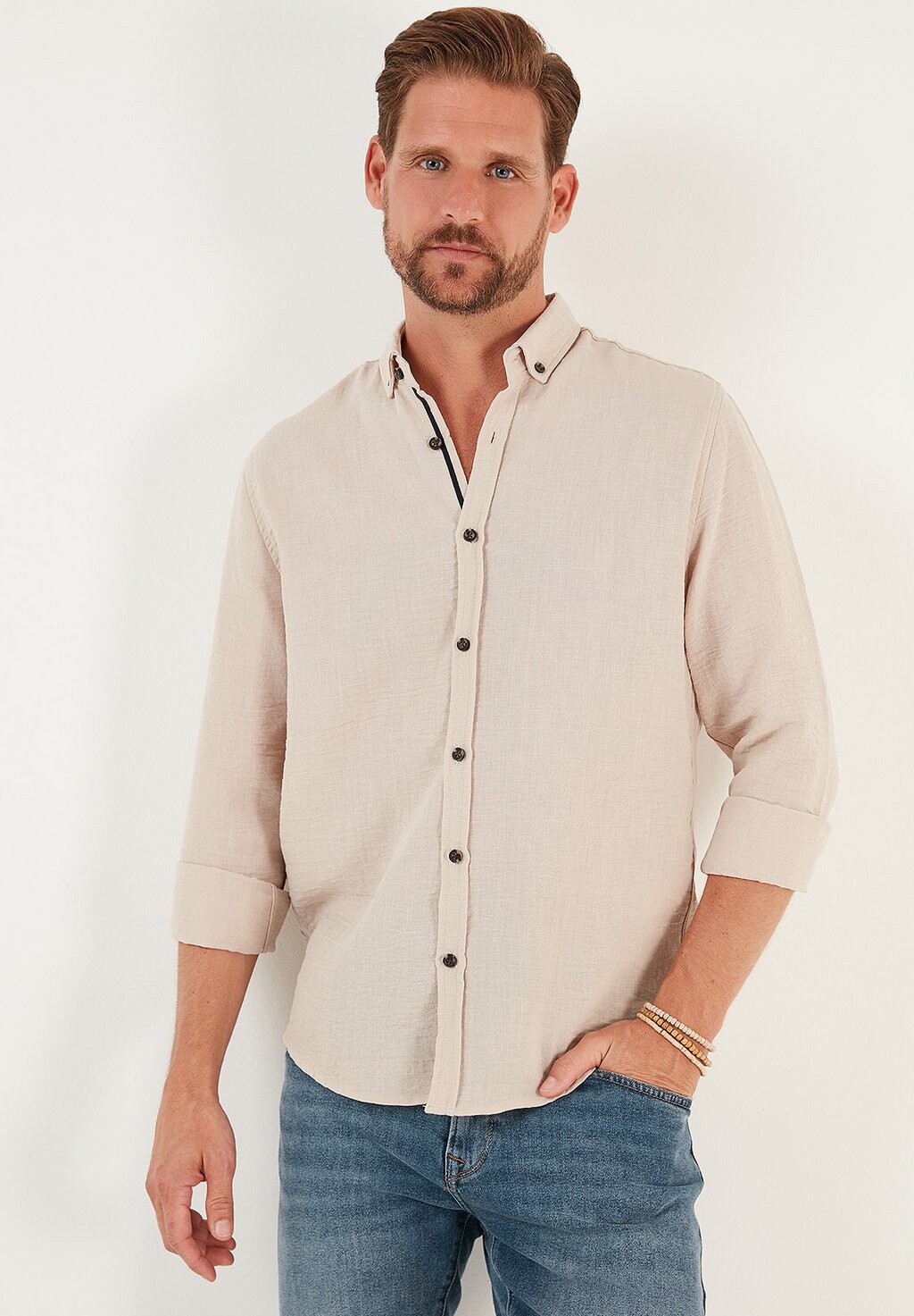 

Рубашка REGULAR FIT Buratti, цвет stone