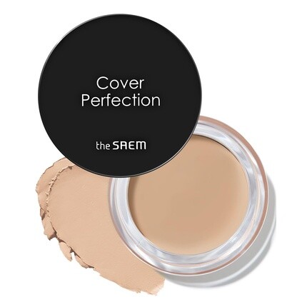 

THESAEM Cover Perfection Pot Concealer #01 Clear Beige Бальзам с высокой адгезией и матовым финишем Контроль кожного сала для жирной и комбинированной кожи