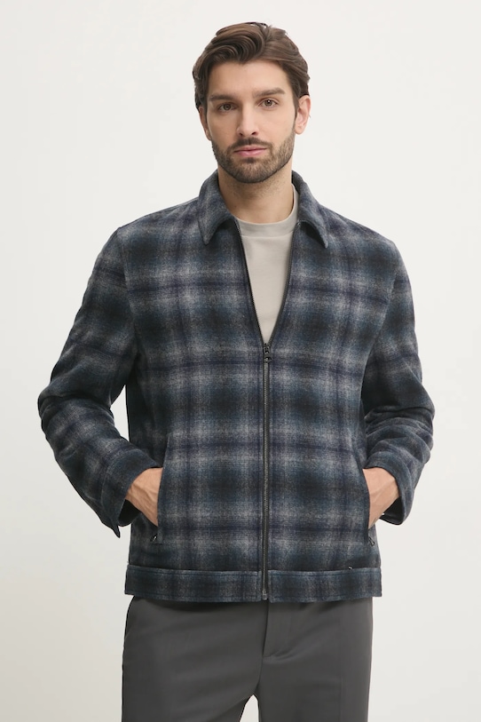 

Шерстяная куртка-рубашка MARRINGTON Pepe Jeans, темно-синий