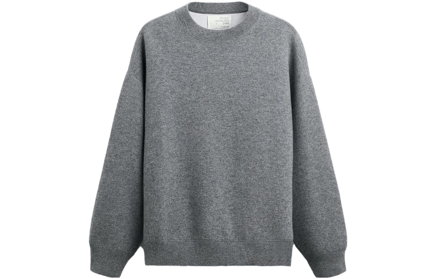 

Studio Nicholson Co-brand свитер мужской серый Zara, серый