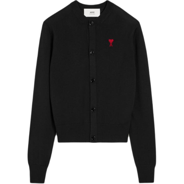 

Кардиган Ami Paris с вышитым логотипом и пуговицами AMIPARIS, черный