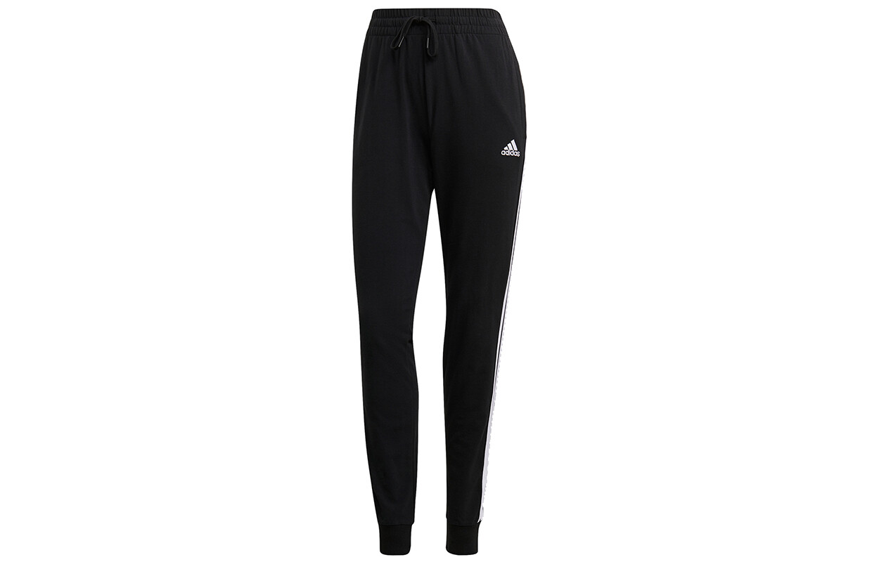 

Трикотажные спортивные штаны женские черные Adidas