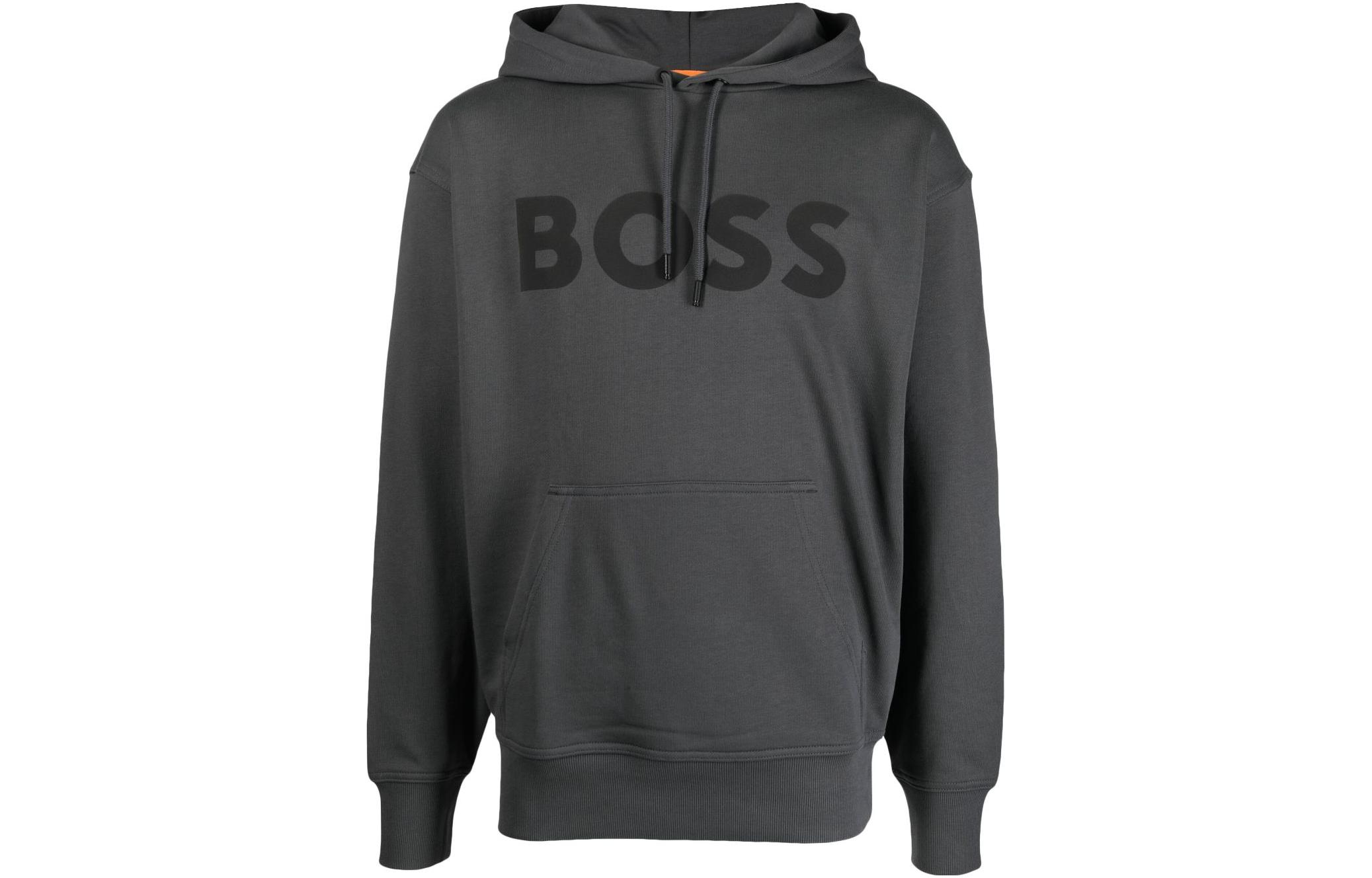 

Худи с принтом логотипа Boss HUGO BOSS, серый